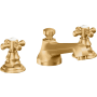 California Faucets Del Mar 1.2 GPM Widespread Bathroom Faucet with Pop-Up Drain Assembly Lifetime Satin Gold