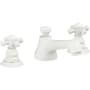 California Faucets Del Mar 1.2 GPM Widespread Bathroom Faucet with Pop-Up Drain Assembly Matte White