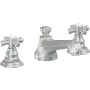 California Faucets Del Mar 1.2 GPM Widespread Bathroom Faucet with Pop-Up Drain Assembly Satin Chrome