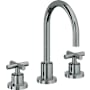 California Faucets Tiburon 1.2 GPM Widespread Bathroom Faucet with Double Handles - Includes Ceramic Disc Valve Black Nickel
