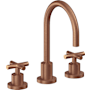 California Faucets Tiburon 1.2 GPM Widespread Bathroom Faucet Antique Copper Flat