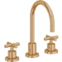 California Faucets Tiburon 1.2 GPM Widespread Bathroom Faucet Burnished Brass