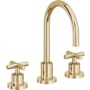 California Faucets Tiburon 1.2 GPM Widespread Bathroom Faucet Polished Brass