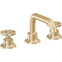 California Faucets Descanso Works 1.2 GPM Widespread Bathroom Faucet Satin Brass