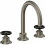 California Faucets Descanso Works 1.2 GPM Widespread Bathroom Faucet with Pop-Up Drain Assembly and Wheel Handles Graphite