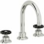 California Faucets Descanso Works 1.2 GPM Widespread Bathroom Faucet with Pop-Up Drain Assembly and Wheel Handles Polished Chrome