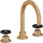 California Faucets Descanso Works 1.2 GPM Widespread Bathroom Faucet Burnished Brass Uncoated