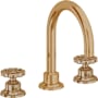 California Faucets Descanso Works 1.2 GPM Widespread Bathroom Faucet Burnished Brass Uncoated