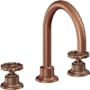 California Faucets Descanso Works 1.2 GPM Widespread Bathroom Faucet Antique Copper Flat