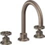 California Faucets Descanso Works 1.2 GPM Widespread Bathroom Faucet Antique Nickel Flat