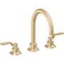 California Faucets Descanso Works 1.2 GPM Widespread Bathroom Faucet Satin Brass