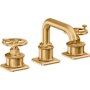 California Faucets Steampunk Bay 1.2 GPM Widespread Bathroom Faucet Lifetime Satin Gold