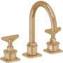 California Faucets Steampunk Bay 1.2 GPM Widespread Bathroom Faucet Burnished Brass Uncoated
