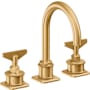 California Faucets Steampunk Bay 1.2 GPM Widespread Bathroom Faucet Lifetime Satin Gold