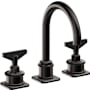 California Faucets Steampunk Bay 1.2 GPM Widespread Bathroom Faucet Matte Black