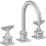 California Faucets Steampunk Bay 1.2 GPM Widespread Bathroom Faucet Satin Chrome