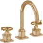 California Faucets Steampunk Bay 1.2 GPM Widespread Bathroom Faucet Burnished Brass Uncoated