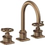 California Faucets Steampunk Bay 1.2 GPM Widespread Bathroom Faucet Antique Brass Flat