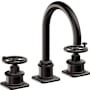 California Faucets Steampunk Bay 1.2 GPM Widespread Bathroom Faucet Matte Black