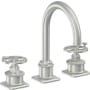 California Faucets Steampunk Bay 1.2 GPM Widespread Bathroom Faucet Satin Chrome