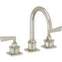 California Faucets Steampunk Bay 1.2 GPM Widespread Bathroom Faucet Burnished Nickel Uncoated
