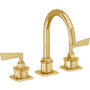 California Faucets Steampunk Bay 1.2 GPM Widespread Bathroom Faucet Lifetime Polished Gold