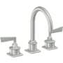 California Faucets Steampunk Bay 1.2 GPM Widespread Bathroom Faucet Satin Chrome