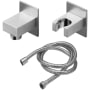 California Faucets Aliso Hand Shower Kit with Wall Supply Elbow, Wall Mounted Hand Shower Bracket, and 68" Hose Satin Nickel