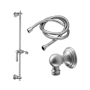 California Faucets Shower Slide Bar with Hand Shower Bracket and 68" Hose Polished Chrome