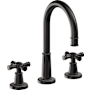 California Faucets Trousdale 1.2 GPM Widespread Bathroom Faucet Matte Black