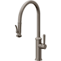 California Faucets Davoli 1.8 GPM Single Hole Pre-Rinse Pull Down Kitchen Faucet - Includes Escutcheon Graphite