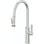 California Faucets Davoli 1.8 GPM Single Hole Pre-Rinse Pull Down Kitchen Faucet - Includes Escutcheon Polished Chrome