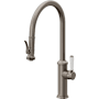 California Faucets Davoli 1.8 GPM Single Hole Pre-Rinse Pull Down Kitchen Faucet - Includes Escutcheon Graphite