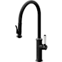 California Faucets Davoli 1.8 GPM Single Hole Pre-Rinse Pull Down Kitchen Faucet - Includes Escutcheon Matte Black