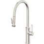 California Faucets Davoli 1.8 GPM Single Hole Pre-Rinse Pull Down Kitchen Faucet - Includes Escutcheon Polished Nickel