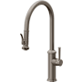 California Faucets Davoli 1.8 GPM Single Hole Pre-Rinse Pull Down Kitchen Faucet - Includes Escutcheon Graphite