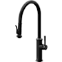 California Faucets Davoli 1.8 GPM Single Hole Pre-Rinse Pull Down Kitchen Faucet - Includes Escutcheon Matte Black