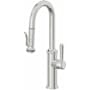California Faucets Davoli 1.8 GPM Single Hole Pre-Rinse Pull Down Kitchen Faucet - Includes Escutcheon Polished Chrome