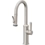 California Faucets Davoli 1.8 GPM Single Hole Pre-Rinse Pull Down Kitchen Faucet - Includes Escutcheon Ultra Stainless Steel
