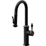 California Faucets Davoli 1.8 GPM Single Hole Pre-Rinse Pull Down Kitchen Faucet - Includes Escutcheon Matte Black