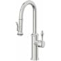 California Faucets Davoli 1.8 GPM Single Hole Pre-Rinse Pull Down Kitchen Faucet - Includes Escutcheon Polished Chrome