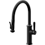 California Faucets Davoli 1.8 GPM Single Hole Pre-Rinse Pull Down Kitchen Faucet - Includes Escutcheon Matte Black