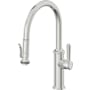 California Faucets Davoli 1.8 GPM Single Hole Pre-Rinse Pull Down Kitchen Faucet - Includes Escutcheon Polished Chrome