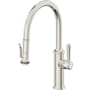 California Faucets Davoli 1.8 GPM Single Hole Pre-Rinse Pull Down Kitchen Faucet - Includes Escutcheon Polished Nickel