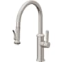 California Faucets Davoli 1.8 GPM Single Hole Pre-Rinse Pull Down Kitchen Faucet - Includes Escutcheon Ultra Stainless Steel