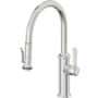 California Faucets Davoli 1.8 GPM Single Hole Pre-Rinse Pull Down Kitchen Faucet - Includes Escutcheon Polished Chrome