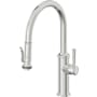 California Faucets Davoli 1.8 GPM Single Hole Pre-Rinse Pull Down Kitchen Faucet - Includes Escutcheon Polished Chrome