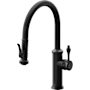 California Faucets Davoli 1.8 GPM Single Hole Pre-Rinse Pull Down Kitchen Faucet - Includes Escutcheon Matte Black