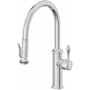 California Faucets Davoli 1.8 GPM Single Hole Pre-Rinse Pull Down Kitchen Faucet - Includes Escutcheon Polished Chrome