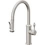 California Faucets Davoli 1.8 GPM Single Hole Pre-Rinse Pull Down Kitchen Faucet - Includes Escutcheon Ultra Stainless Steel